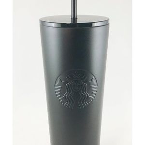 ♠️Starbucks Stainless Steel 24-Ounce Double Walled Cold Cup Tumbler, Matte Black